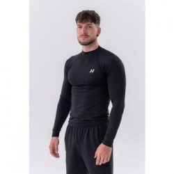 NEBBIA Pánske Tričko Long-Sleeve Active Black  LL