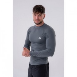 NEBBIA Pánske Tričko Long-Sleeve Active Grey  MM