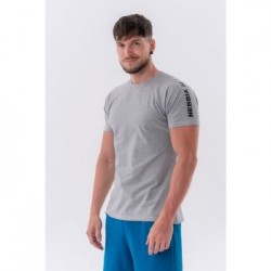 NEBBIA Pánske Tričko Sporty Fit Essentials Light Grey  MM