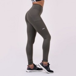 NEBBIA Dámské legíny High Waist Fit&Smart 505 Safari  S