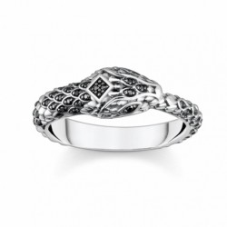 THOMAS SABO prsteň Blackened snake TR2419-643-11