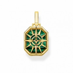 THOMAS SABO prívesok Compass star green PE911-140-6