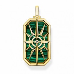 THOMAS SABO prívesok Compass star green PE869-140-6