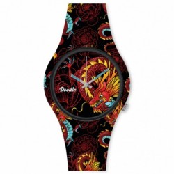 DOODLE unisex hodinky Red Dragon DODR003