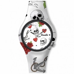 DOODLE unisex hodinky Hearts and skulls DOTA004