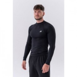 NEBBIA Pánske Tričko Long-Sleeve Active Black  MM