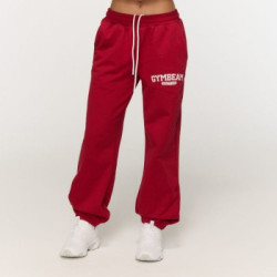 GymBeam Dámske tepláky Varsity Red  M