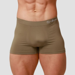 GymBeam Pánske boxerky Seamless 2Pack Army  LL