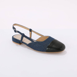 Dvojfarebné slingback baleríny veľ. 36