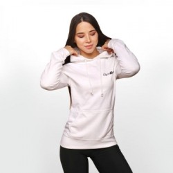 GymBeam Dámska mikina PRO Hoodie White  XS