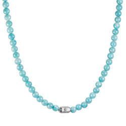 THOMAS SABO náhrdelník Turquoise Amazonite Beads Elyndra KE2335-643-17