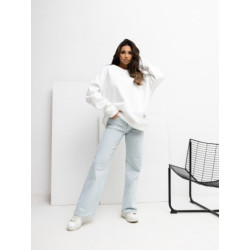 Ecru basic mikina oversized RUE PARIS