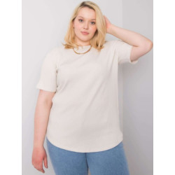 Dámska plus size blúzka STELLA light beige