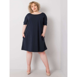 Dámske plus size šaty BELLAMY navy blue