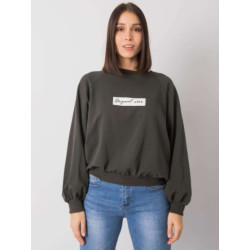 Dámska plus size mikina HARIETTE dark khaki