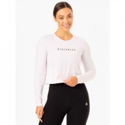 Ryderwear Dámske tričko Long Sleeve Top Foundation White  M