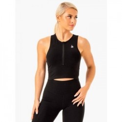 Ryderwear Dámske tielko Zip Up Reflex Black  L