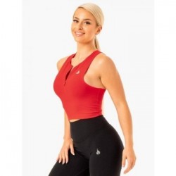 Ryderwear Dámske tielko Zip Up Reflex Red  M