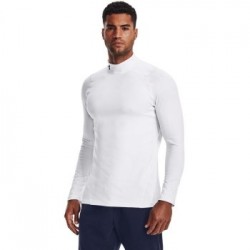 Under Armour Pánske tričko ColdGear Armour Fitted Mock White  L