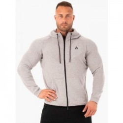 Ryderwear Pánska mikina Athletic Zip Up Hoodie sivá  LL