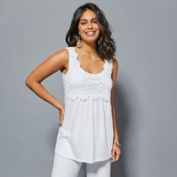 Dlhý top s macramé