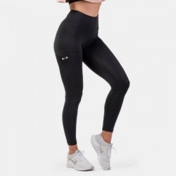 NEBBIA Dámske legíny Active High Waist Smart Pocket Black  M