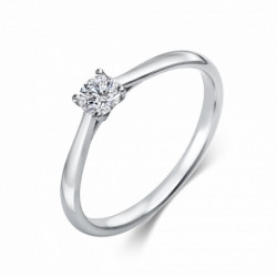 SOFIA DIAMONDS zlatý zásnubný prsteň s diamantom 0,25 ct DIA1A290W4